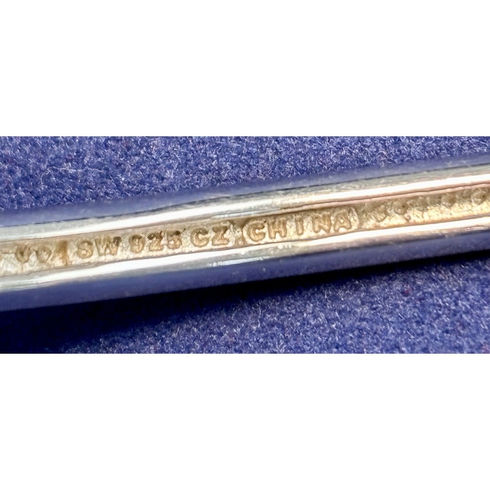 Sterling Silver & CZ QVC Ephinany Bangle Bracelet - Picture 11 of 14